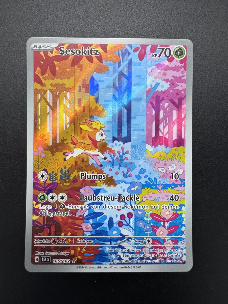 Raw - Deerling - German - Pokemon Card Temporal Forces - 165/162 - Illustration Rare